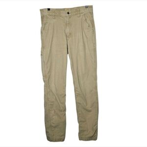 Carhartt Mens‎ Relaxed Fit Work Pants 32x34 Khaki Lined Wear
